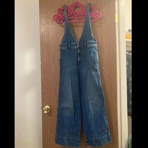 Free People Wide Leg Overalls